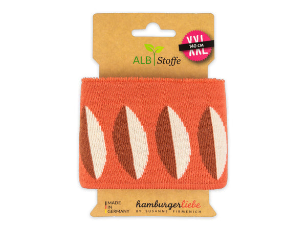 Cuff Me Icon Botanical Bündchen luce rosso-brucciato-meringa