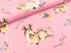 Baumwolljersey My Deer rosa