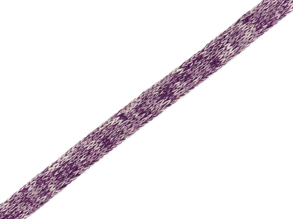 1m Flach- und Hoodiekordel Cord Me Check Point viola-meringa meliert 12mm