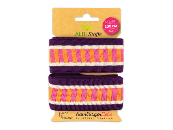 Stripe Me Icon Check Point Band viola-meringa-papaia-ortensia