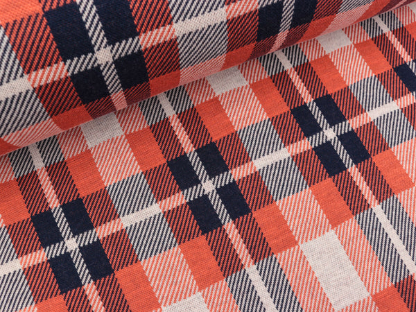 Hamburger Liebe 3 Farb-Jacquardjersey Check Point Sinclair blue navy-yemen-papaia