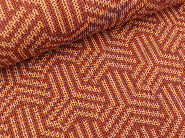 Hamburger Liebe Check Point Knit Knit Magic Knot brucciato-melone