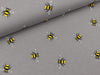 Baumwolljersey Bee grau