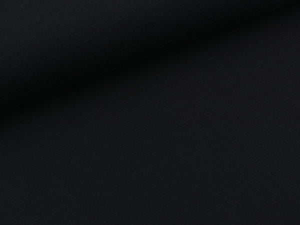 Bio-Baumwollsweat schwarz uni by Albstoffe