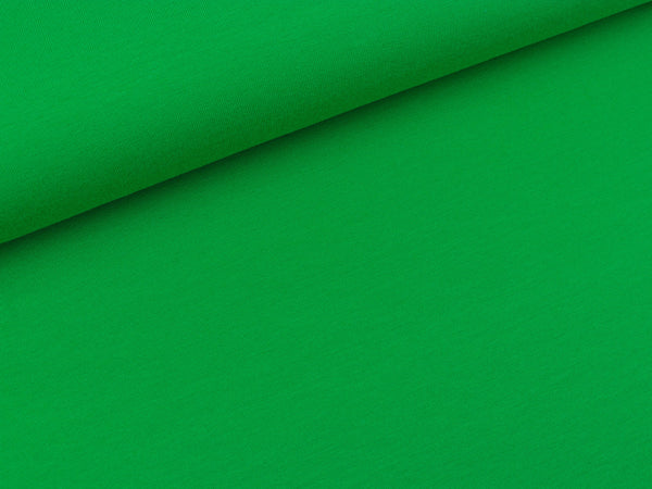 Bio-Single-Jersey verde erba uni