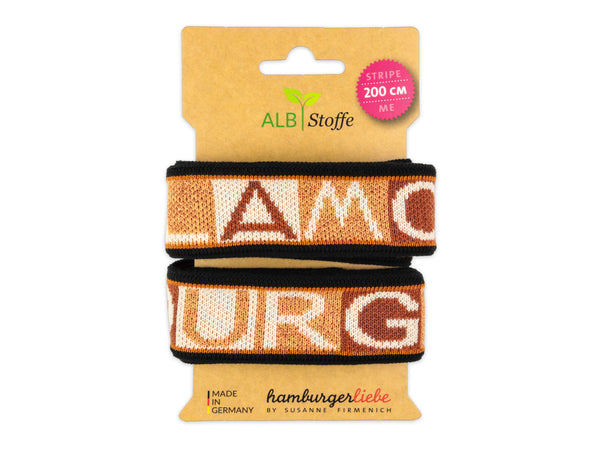 Stripe Me Icon Glow Band GLAMOUR schwarz-kupfer-scoiatollo-winterweiß