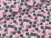 Supersoft Jersey Dots dunkelblau-pink auf Weiß