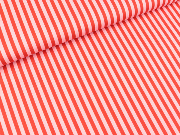 Steinbeck Webware Streifen rosa-rot