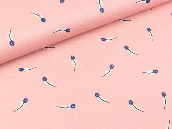 Baumwollcanvas Feathers rosa by Lila-Lotta