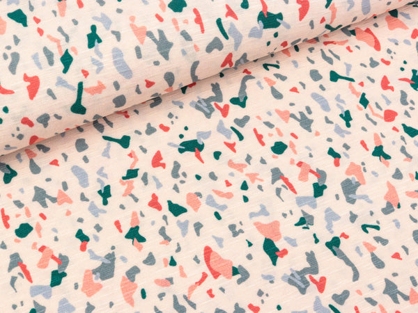 Slub Viskosejersey Stone rose by Cherry Picking