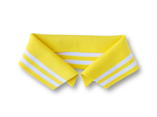 Hamburger Liebe Polo Me Stripe Polokragen giallino-weiß