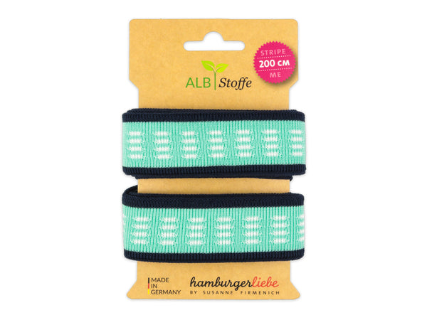 Stripe Me Icon Weekender Band blue navy-verdino-weiß