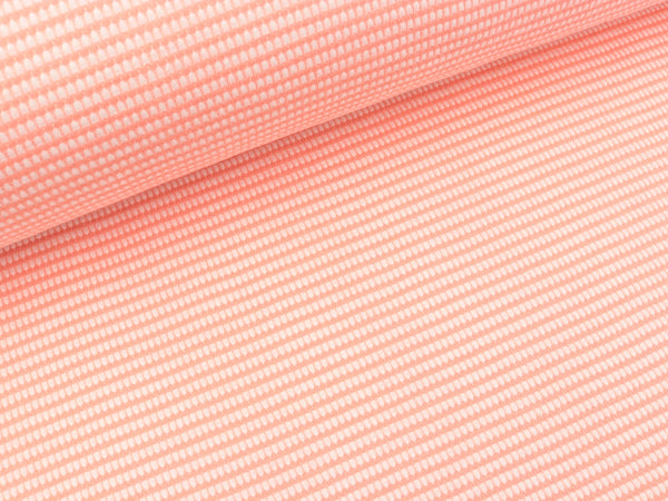 Hamburger Liebe Waffelpiqué Itsy Bitsy Knit nude-weiß