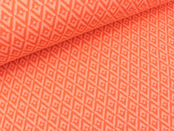 Hamburger Liebe 2 Farb-Jacquardjersey Weekender Diamond luce rosso-nude