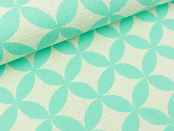 Hamburger Liebe 2 Farb-Jacquardjersey Weekender Sunny verdino-meringa