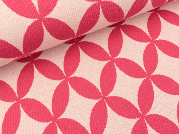 Hamburger Liebe 2 Farb-Jacquardjersey Weekender Sunny azalea-meringa