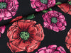 Baumwolljersey Recollection Blumen bunt auf Schwarz by Lila-Lotta