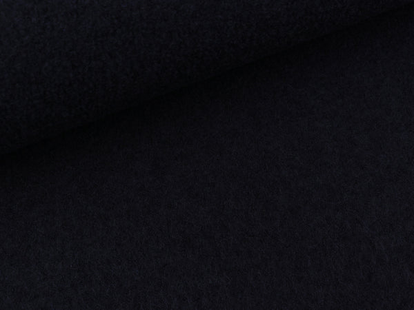 Gekochte Wolle Naomi tiefblau uni Wollwalk