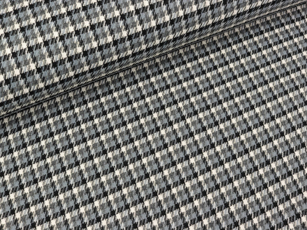Leichter Jacquard Aneska Minihoundstooth schwarz-grau