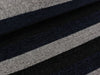 Chenille Stripes navy-hellgrau-schwarz