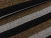 Chenille Stripes schlamm-hellgrau-schwarz