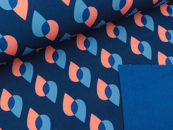 Softshell "Park Lane" Hampstead dunkelblau-bunt by Hamburger Liebe