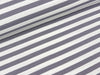 Baumwolljersey YD Stripe grey-weiß