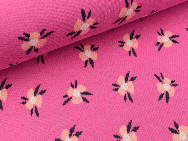 Hamburger Liebe 4 Farb-Jacquardjersey Bliss Violet ortensia