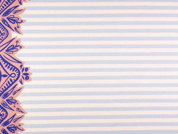 French Terry Center hellblau-nude-bunt by Cherry Picking