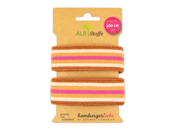 Stripe Me College Pretty & Pure Band kupfer-meringa-melone-ortensia