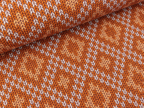 Hamburger Liebe Plain Stitches Nordic Knit nepal-winterweiß-melone