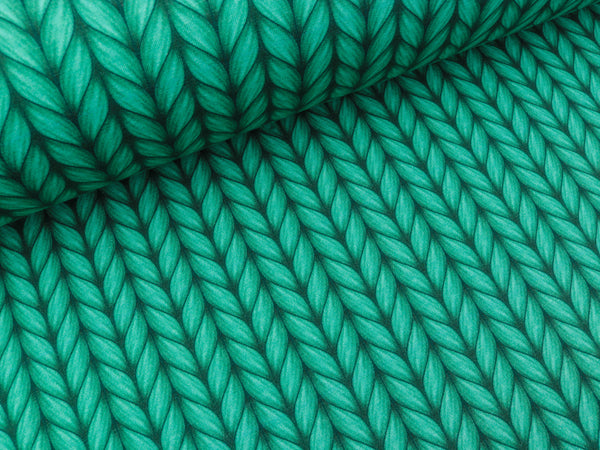 Hamburger Liebe Baumwollsweat Plain Stitches Lookalike celeste-caraibi