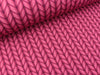 Hamburger Liebe Baumwollsweat Plain Stitches Lookalike rosa scuro-ciclamino