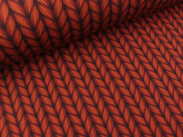 Hamburger Liebe Baumwollsweat Plain Stitches Lookalike brucciato-schwarz