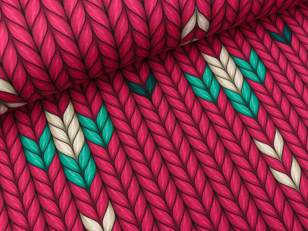 Hamburger Liebe Baumwolljersey Plain Stitches Granny Made ciclamino-bunt