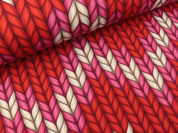 Hamburger Liebe Baumwolljersey Plain Stitches Granny Made flamme-bunt