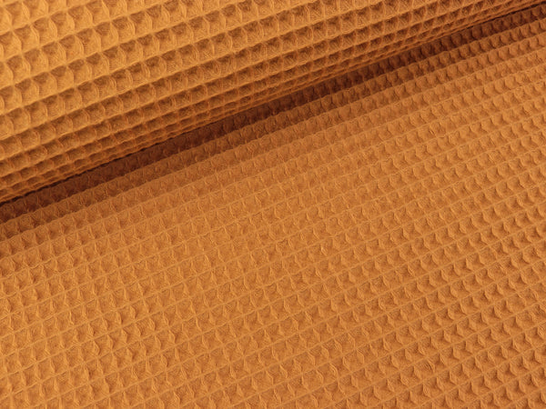 Waffelpiqué Nelson ocker uni