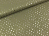 Viskosestoff Chally Foil Print Ovale silber auf Khaki