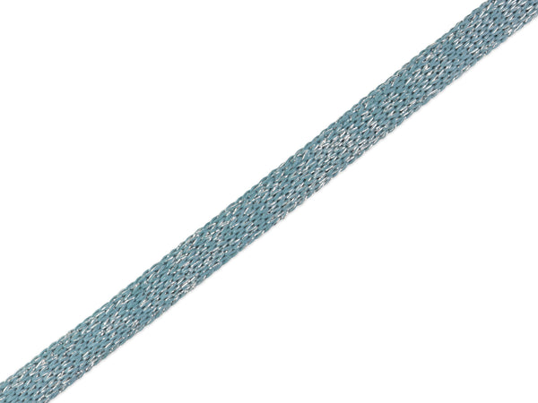 1m Flach- und Hoodiekordel Cord Me Glossy garda-silber 12mm