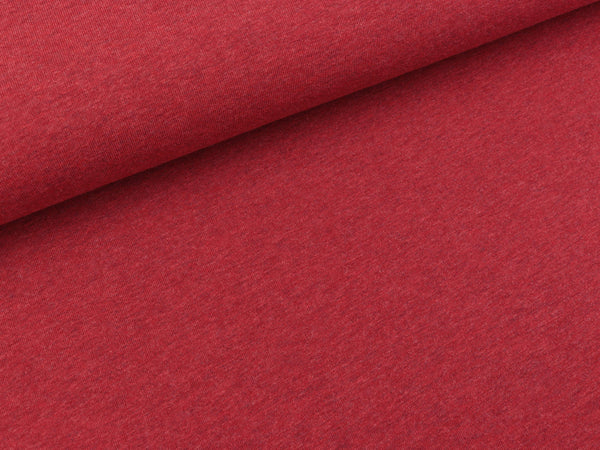Baumwolljersey Vanessa burgundy melange