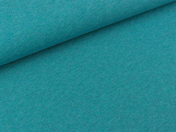 Baumwolljersey Vanessa smaragd melange