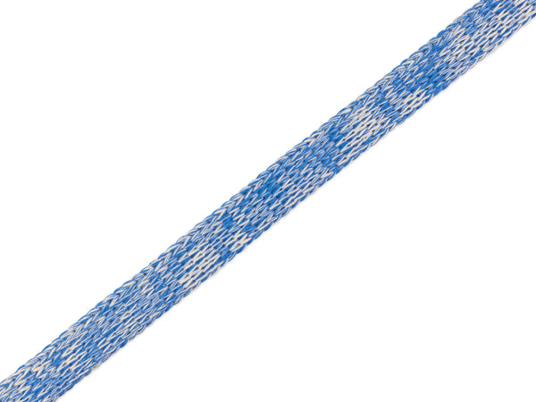 1m Flach- und Hoodiekordel Cord Me Life Loves You bluette-meringa 12mm