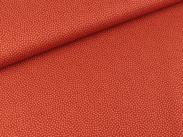 Baumwoll Webware Dotty Minipünktchen terracotta