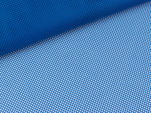 Weicher Netzstoff Mesh royalblau uni durchsichtig