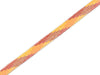 1m Flachkordel Twist Me Plaid curry-rosa scuro-brucciato-meringa 15mm