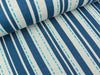 Hamburger Liebe Jacquard Bloom Pin Stripes atlantic-türkis-weiß