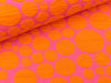 Reststück 30cm - Hamburger Liebe 3D-Relief Jacquard Bloom Bubbling papaia-ortensia