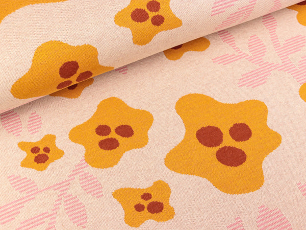 Hamburger Liebe Jacquard Bloom Big puder-rosa scuro-curry-brucciato