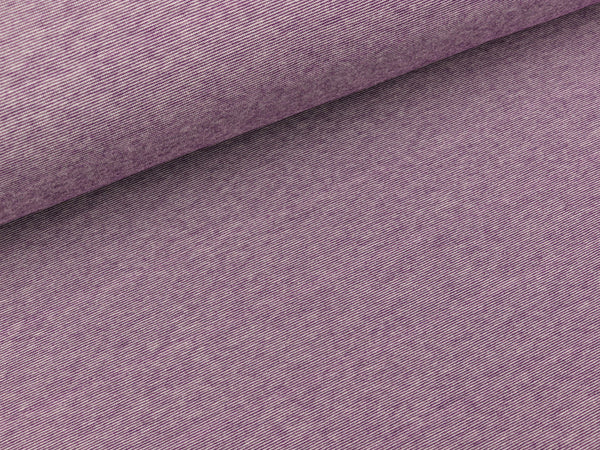 Bio Single-Jersey SOMMER MÉLANGE viola-meringa by Hamburger Liebe