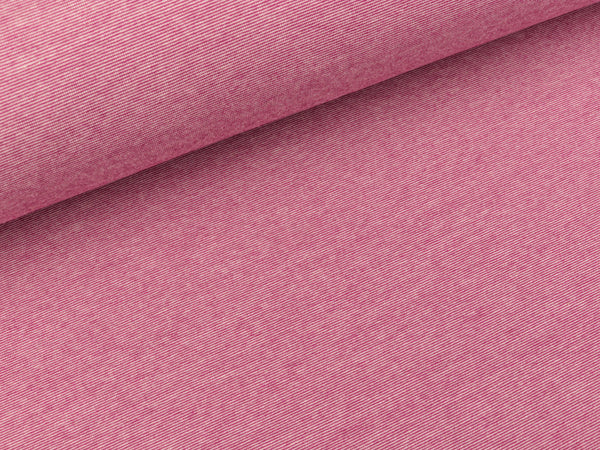 Reststück 46cm - Bio Single Jersey SOMMER MÉLANGE ciclamino-meringa by Hamburger Liebe